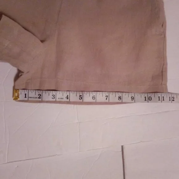Tahari tan Linen shorts sz XS - Picture 8 of 8